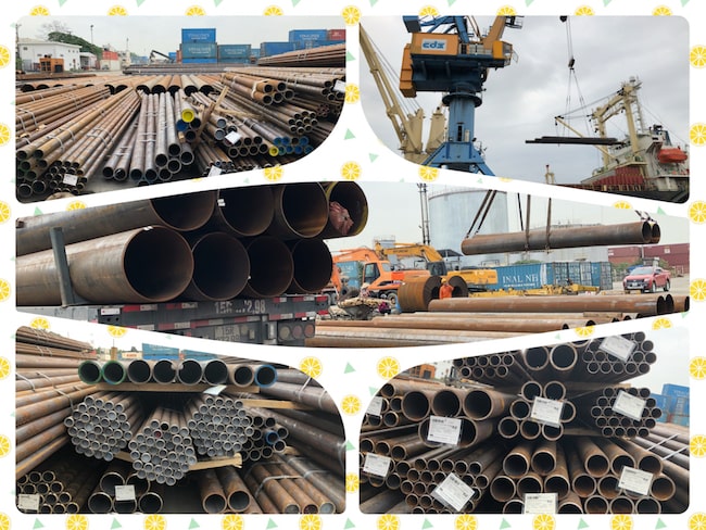Thép ống đúc Hàn Quốc nhập khẩu hàng hạ bãi ngày (29/04/2018) !